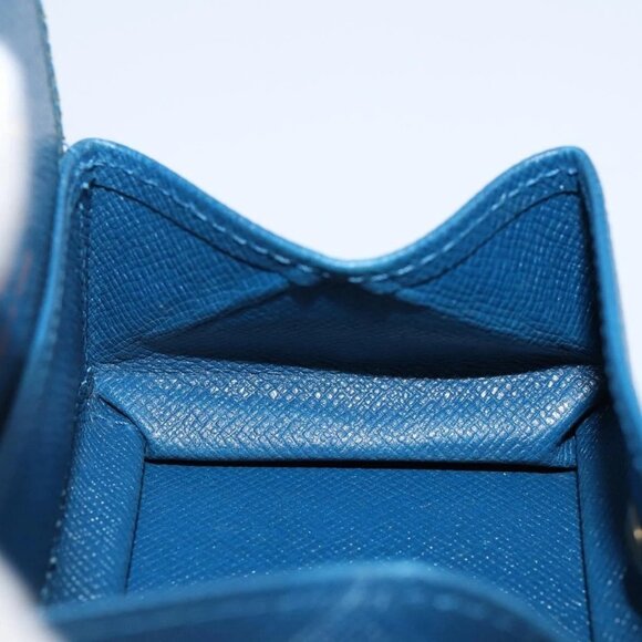 LOUIS VUITTON Epi Porte Monnaie Boite Coin Purse Blue M63695 LV Auth 143153V - Picture 11 of 16